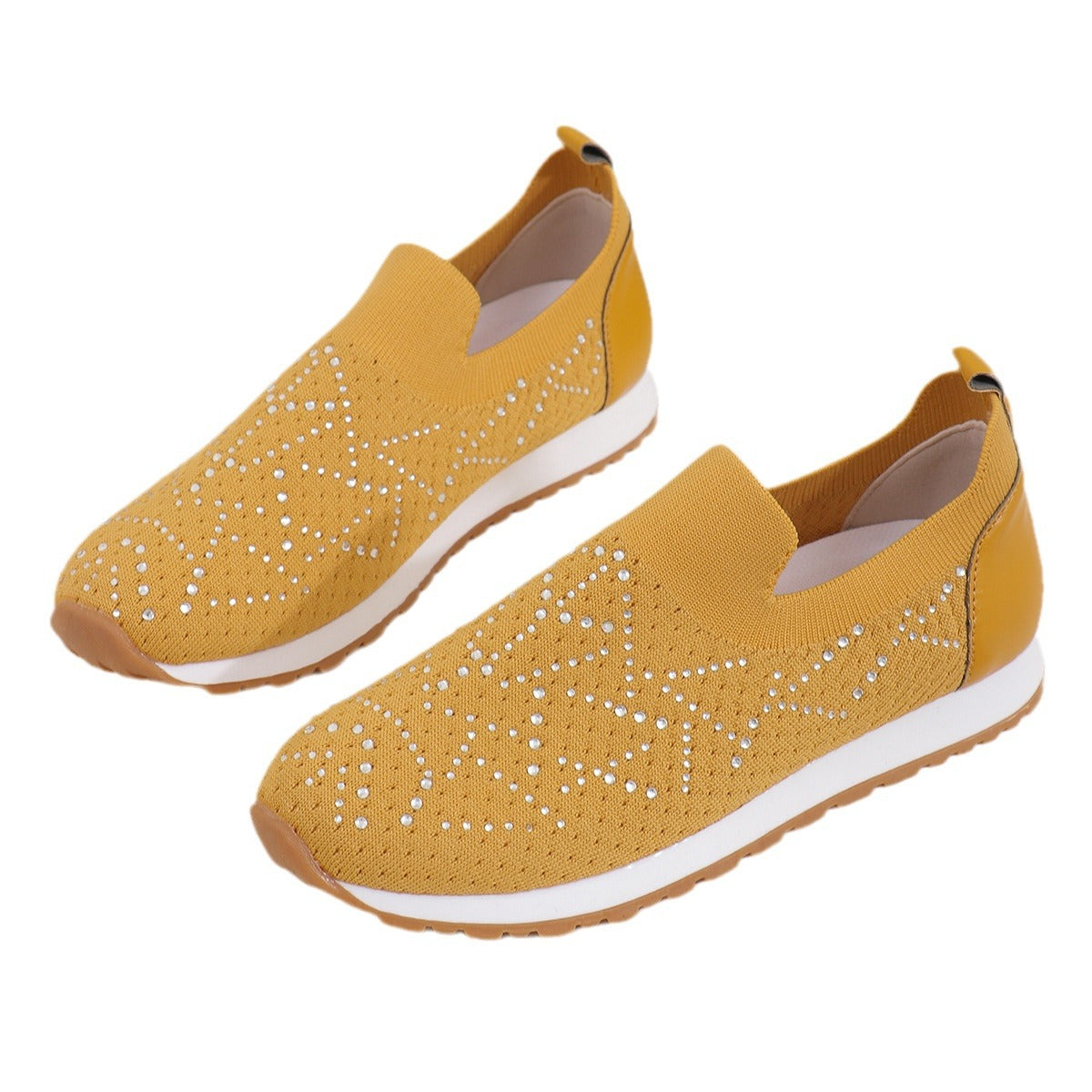 Dame sneakers i det elegante glimmerdesign med skridsikker sål Stilla