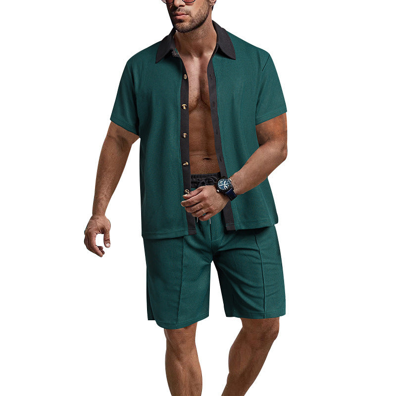 Herre afslappet overdel med shorts Stilla