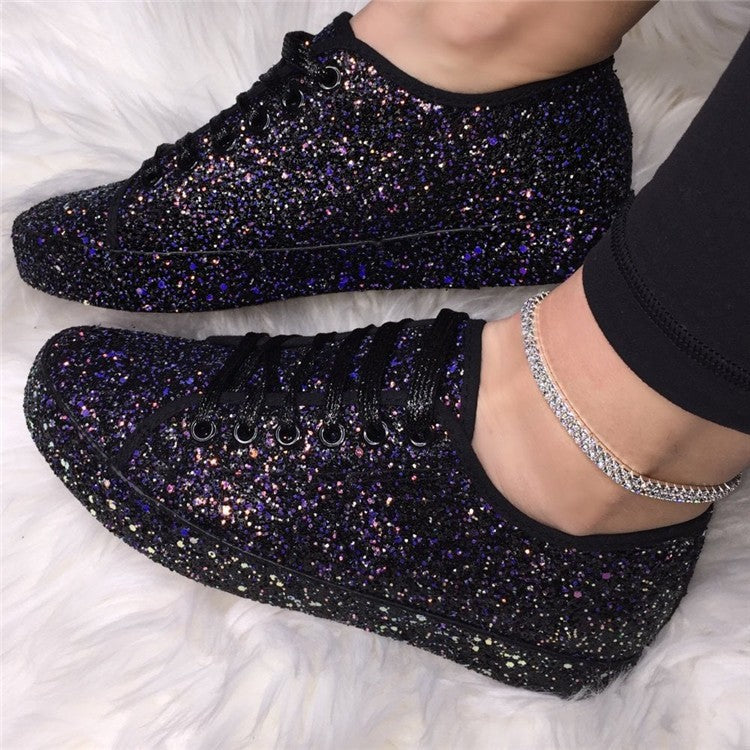 Dame Glitrende Sneakers med åndbar sål og ekstra komfort Stilla