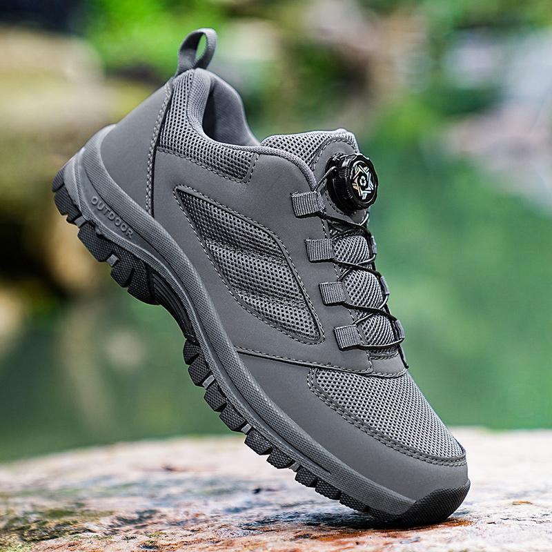 Herre Outdoor Trail Sneakers med Quick-Lacing-System Stilla