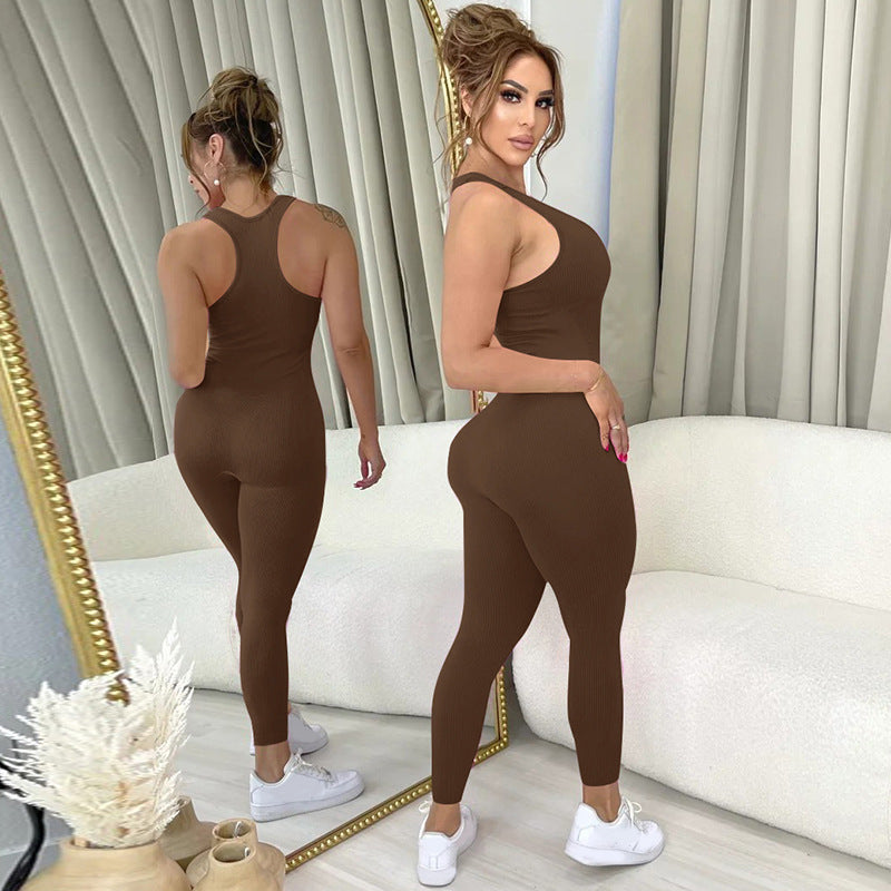 Dame Sporty jumpsuit med smart lynlås og fleksibel pasform Stilla