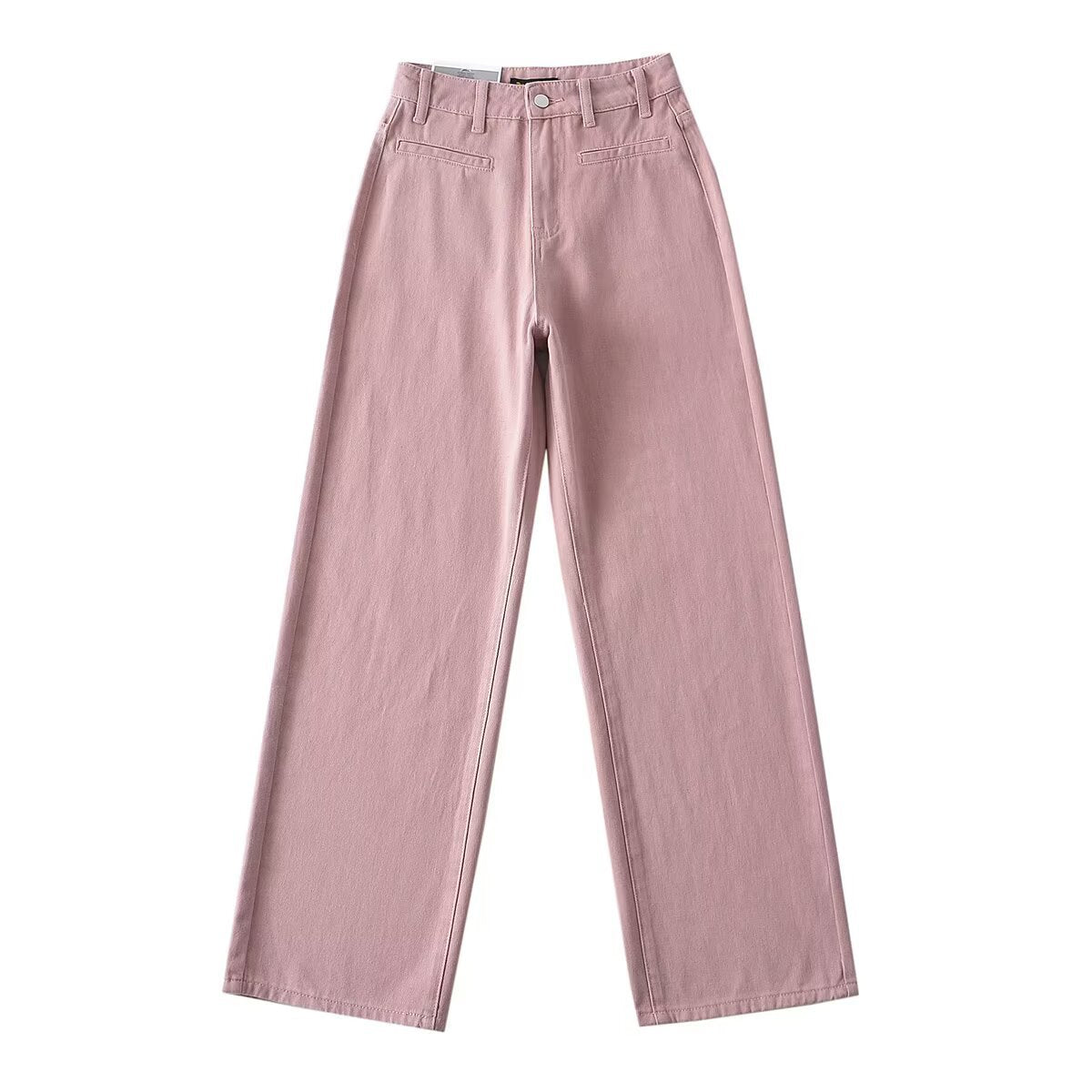 Dame højtaljede jeans med bred ben og moderne snit Stilla