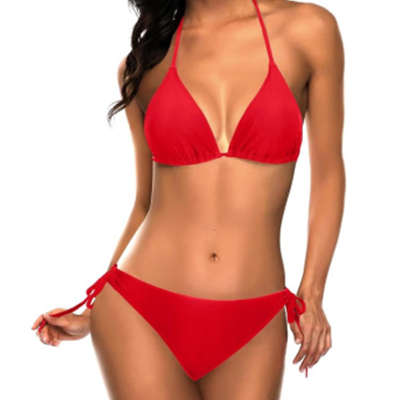 Dame Triangel-Bikini-Sæt med justerbare stropper og minimalistisk design Stilla