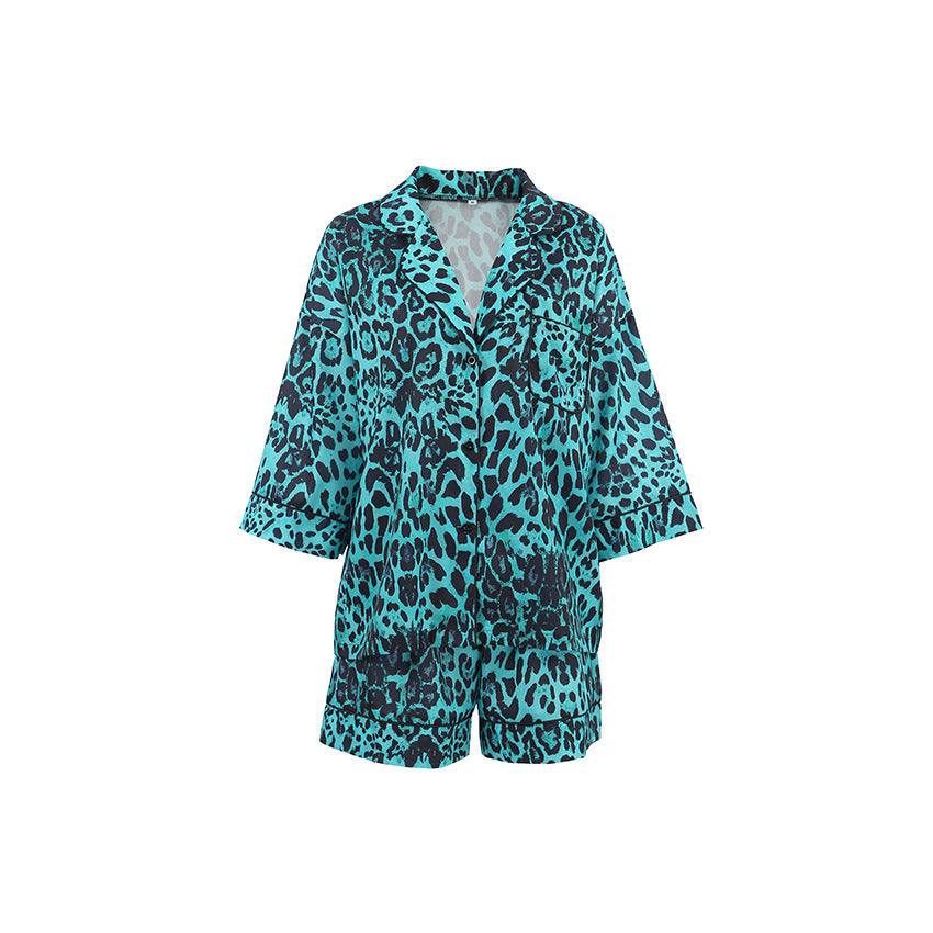 Dame Jumpsuit-sæt med moderne leopardmønster og afslappet design Stilla