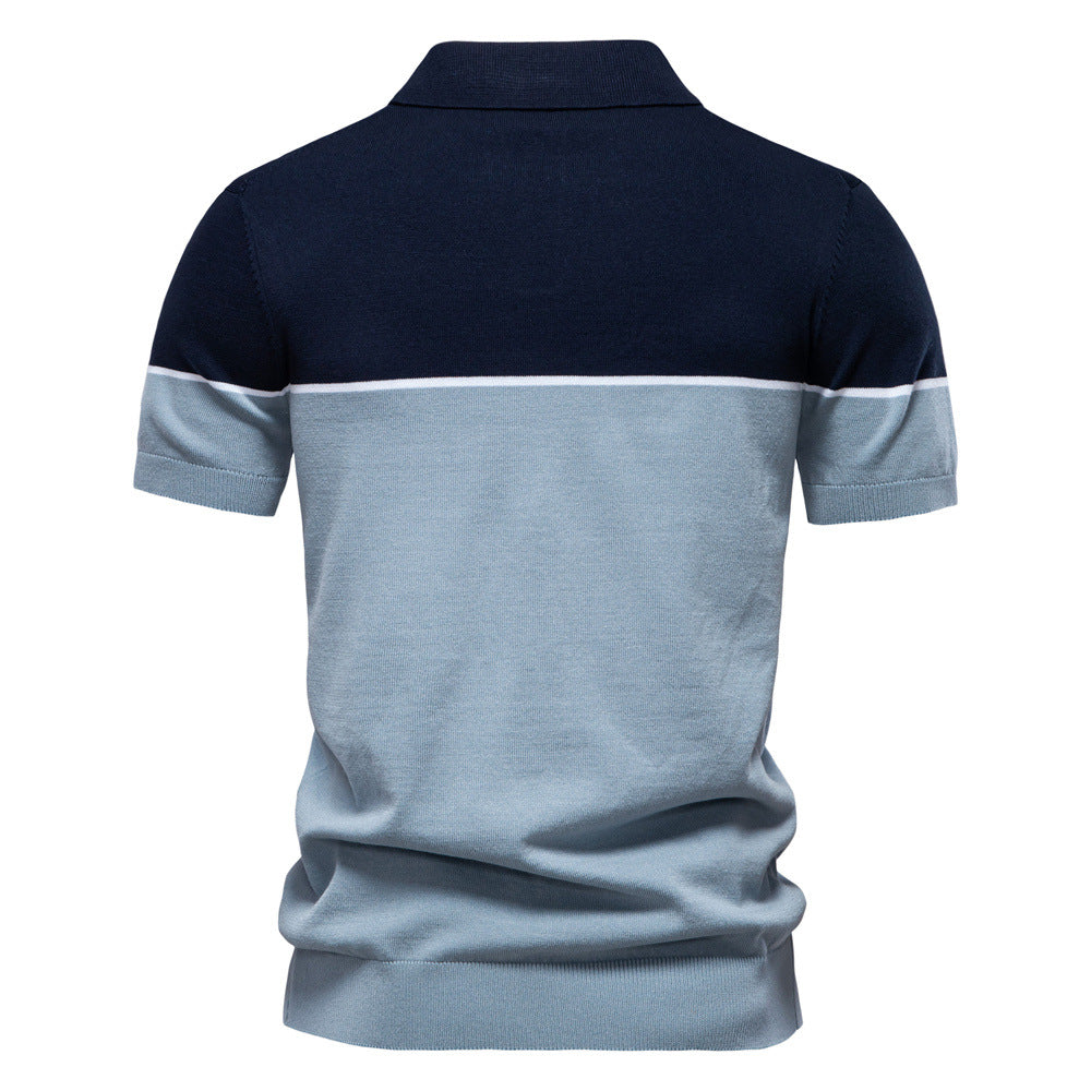 Herrer polo skjorter med moderne farveblok design Stilla