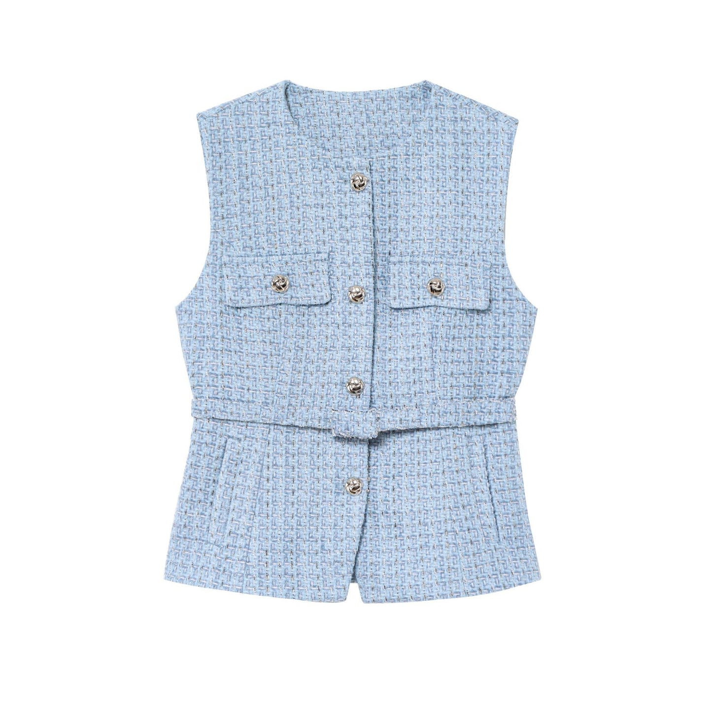 Femme Struktureret ærmeløs utility vest Stilla