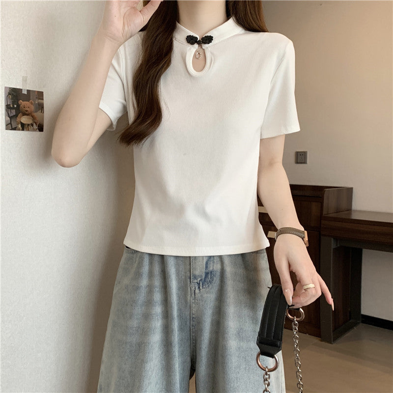 Femme Chic Nøglehul Polo Top Stilla