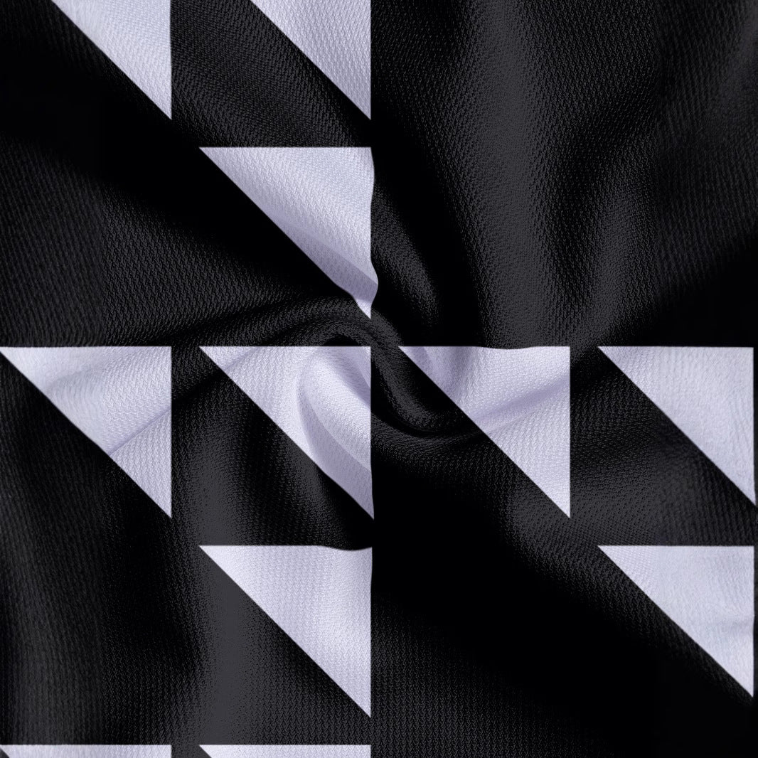Herrer polo T-shirt med moderne geometrisk design Stilla