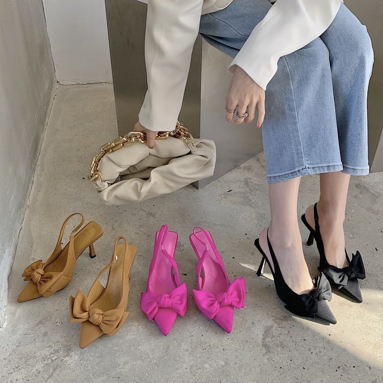 Dame Slingback-pumper med smart slipse-design og spidse tåparti Stilla