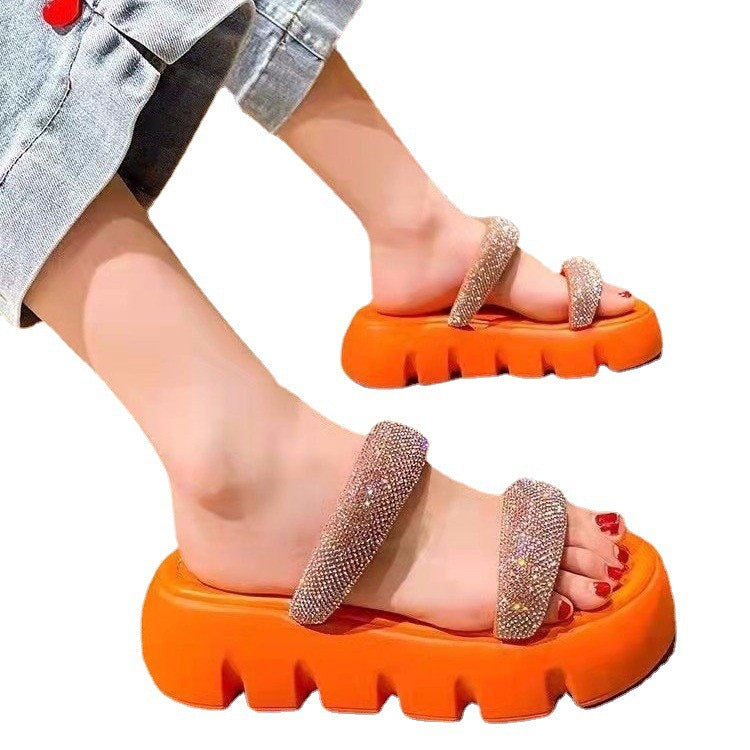 Damer Glitrende Sandaler med moderigtige Remme og komfortabel Såle Stilla
