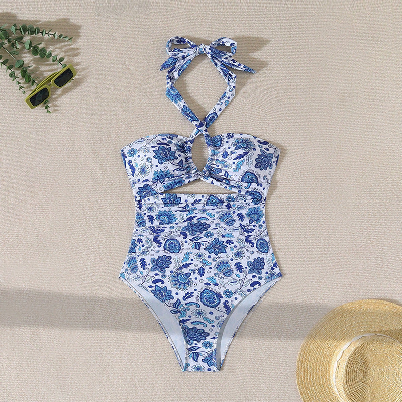 Dame Cut-Out Halter Neck Enstykke Badetøj Stilla