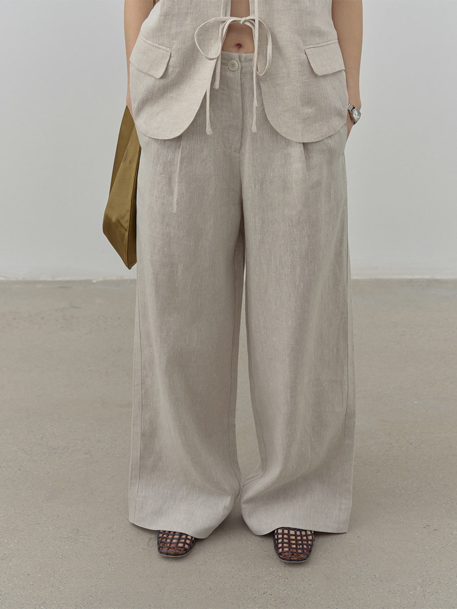 Dame brede Dress Pants i elegant stil Stilla