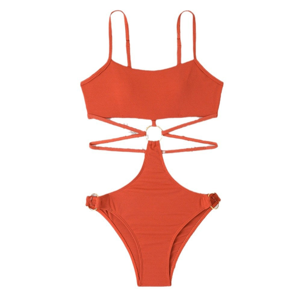 Dame Cut-Out Ring-Detail Bikini Sæt Stilla 1750839960