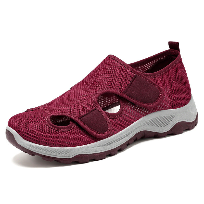 Dame Fleksible Slip-On Sportssko med åndbart netdesign og dæmpende sål Stilla