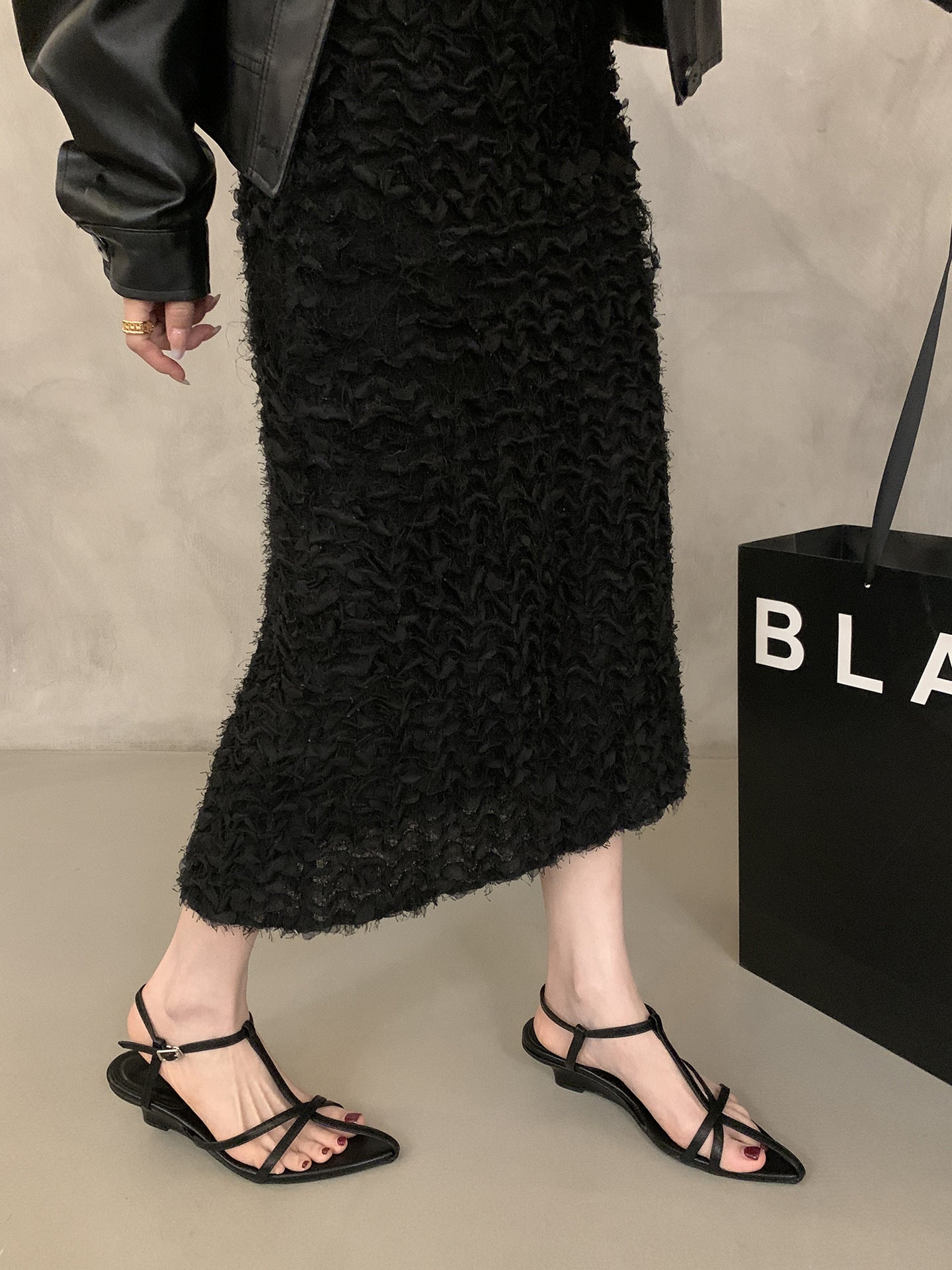 Femme Strappy Open-Toe Flade Sandaler med minimalistisk design Stilla
