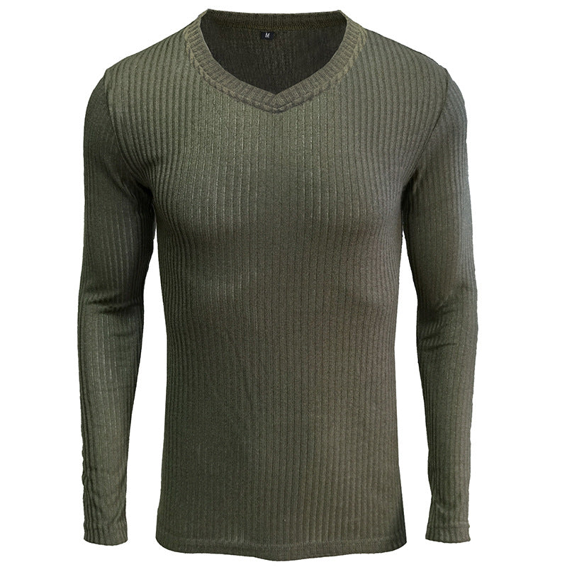Herrer V-hals cardigan lavet af kvalitets ribstrik Stilla