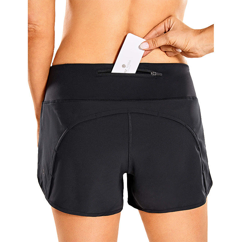 Dame Sporty shorts med højt talje lavet af åndbart materiale Stilla