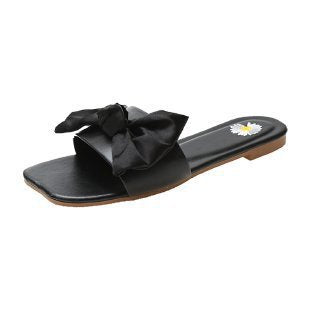 Dame Elegant Slippers med Sløjfe-design Stilla
