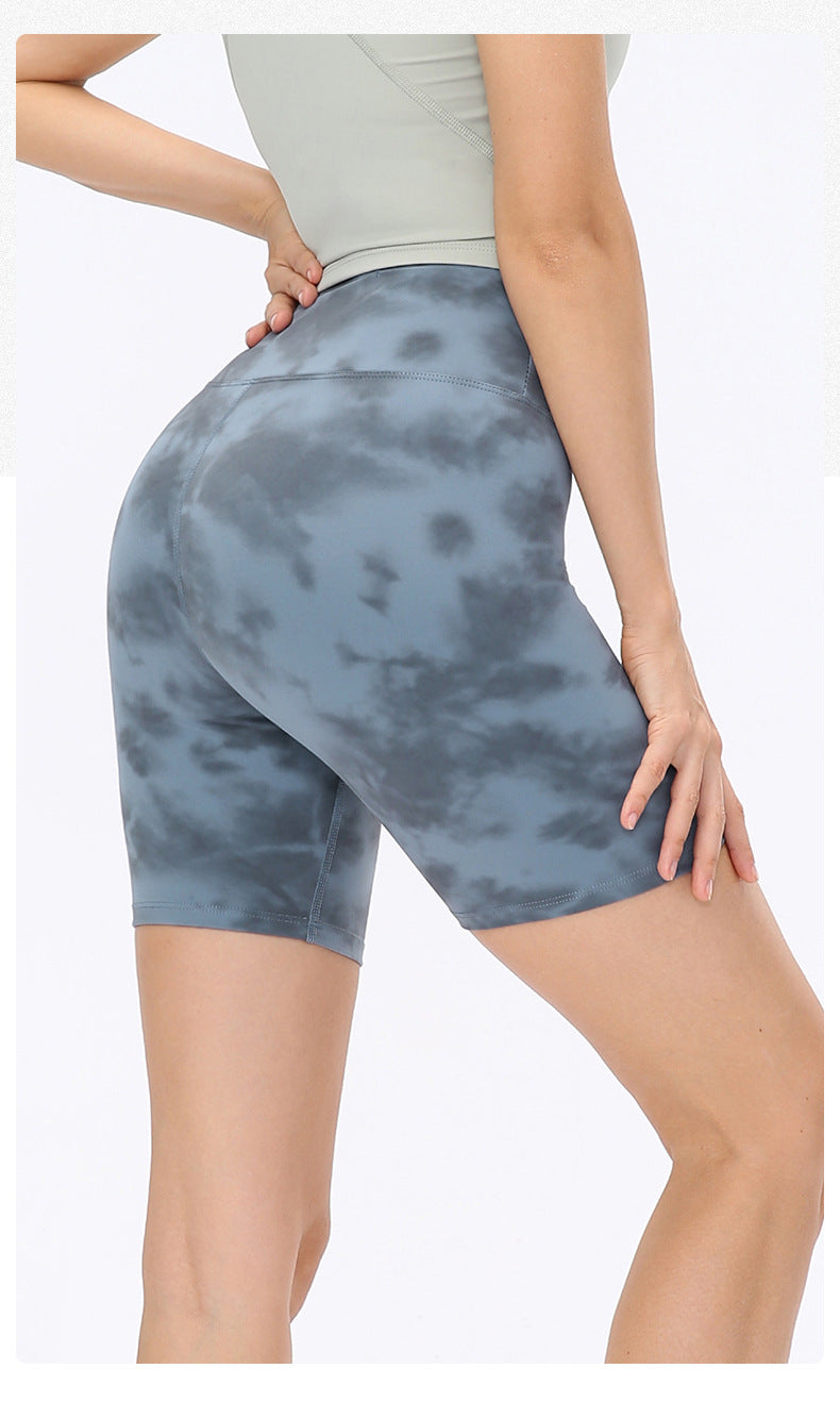 Stilla | Dobbelt Sidet Brocade Børstet Yoga Shorts Nude Følelse, Høj Talje, Hofte Løft Fitness Bukser