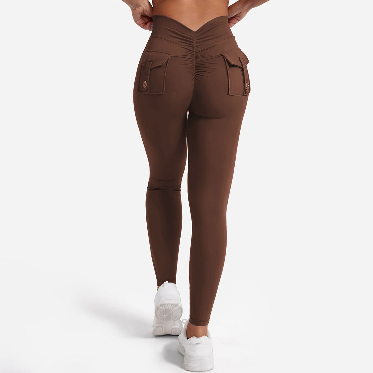 Dame Højtaljede Sportleggings med praktiske lommer Stilla
