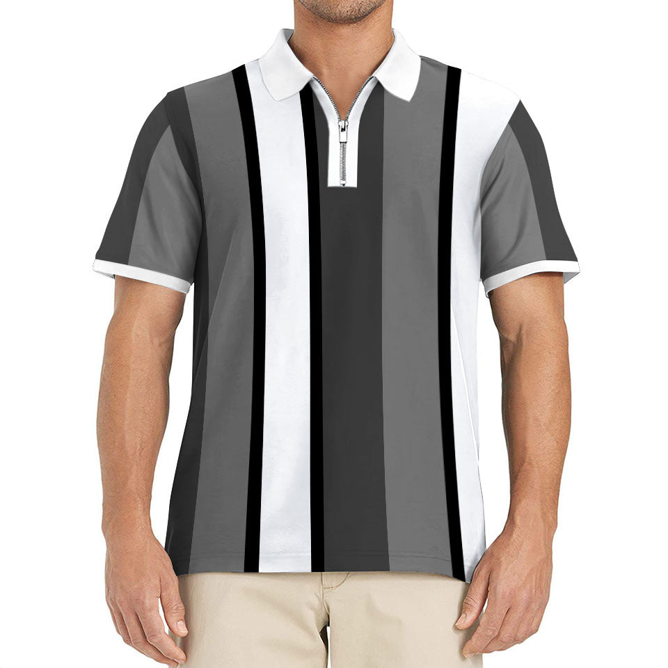Herre polo t-shirt med stilfulde striber Stilla