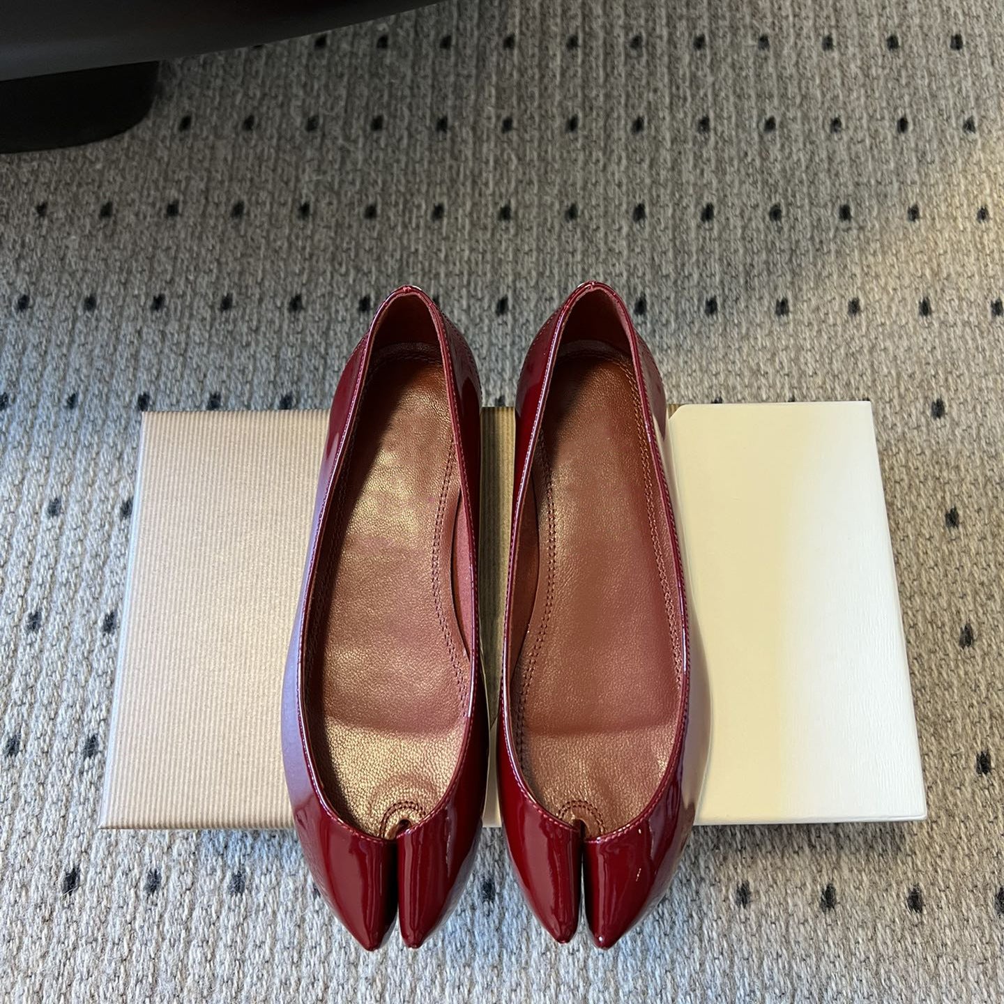 Dame Elegant Patenteret Læder Ballerina Flats Stilla