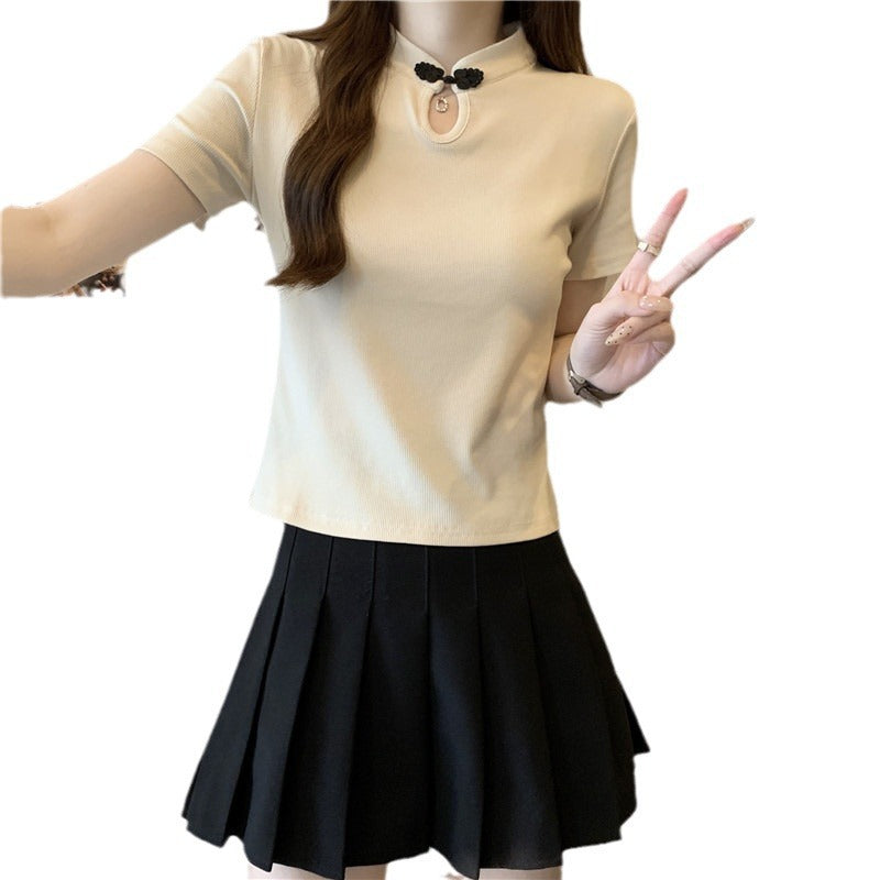 Femme Chic Nøglehul Polo Top Stilla