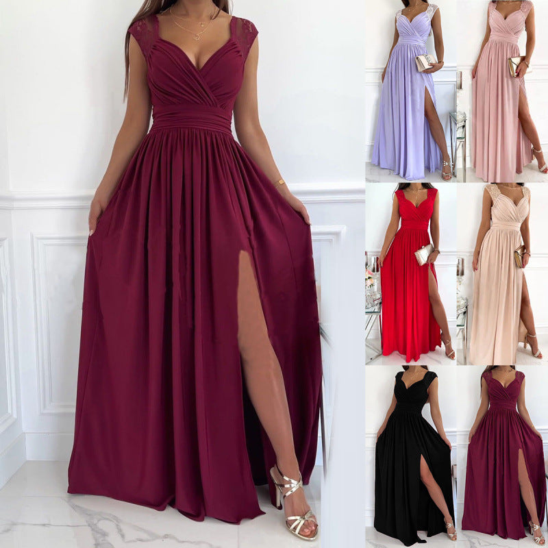 Femme Elegante Maxikjoler med Spidsudsmykninger Stilla