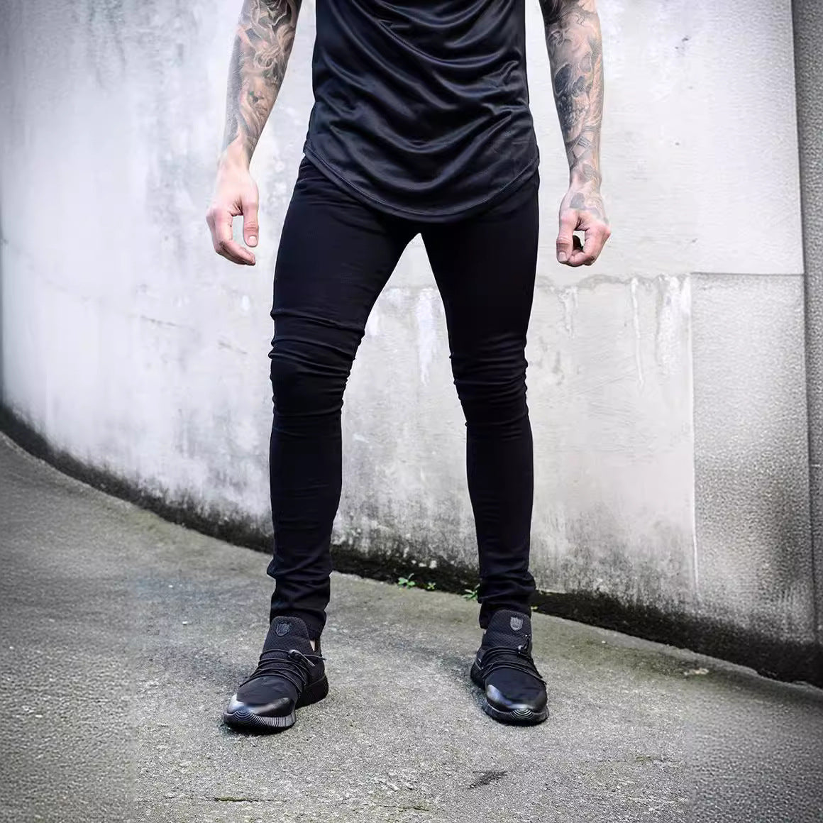 Herre Skinny Leggings med høj elasticitet og sporty pasform Stilla