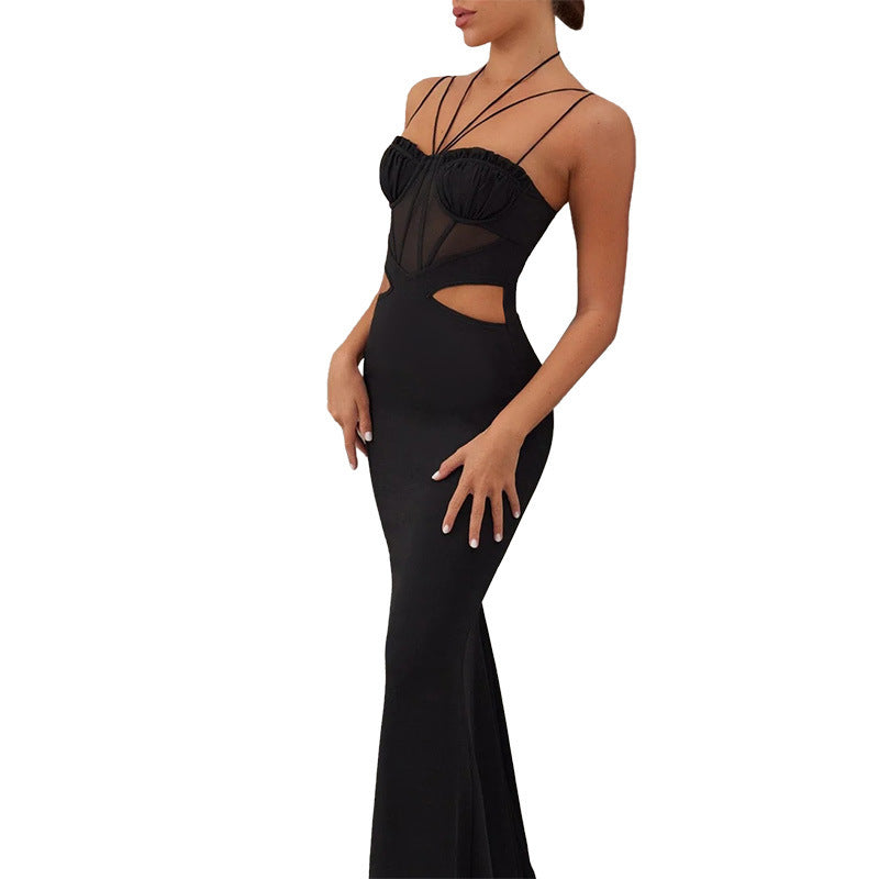 Dame Cut-Out Rygfri Aftenkjole Stilla