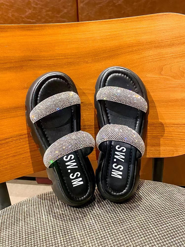 Damer Glitrende Sandaler med moderigtige Remme og komfortabel Såle Stilla