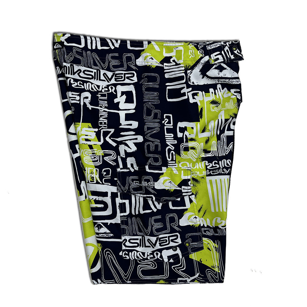 Herrer badshorts med moderigtigt grafikdesign og elastisk bund Stilla