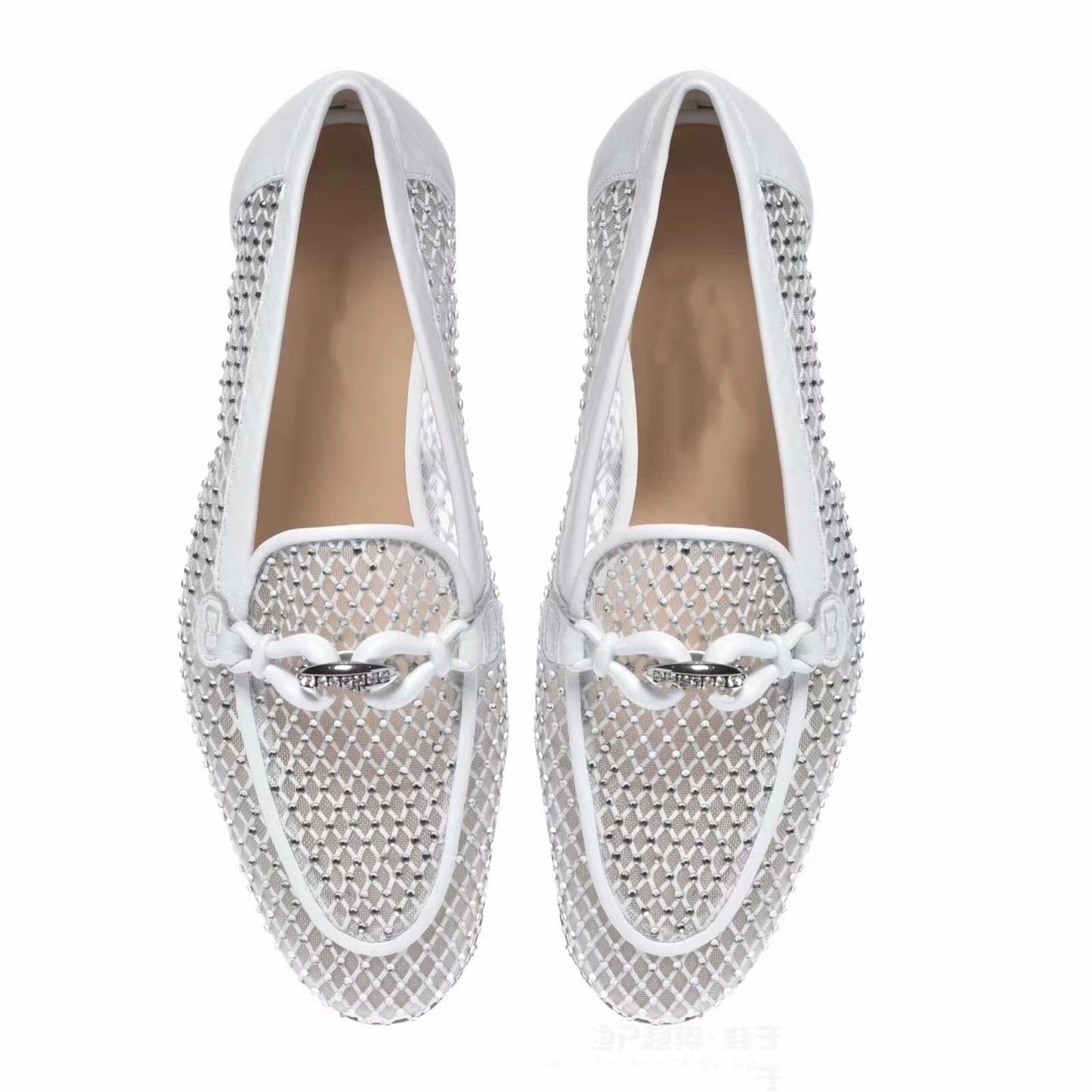 Femme Dekorerede Sutsko med Rhinestone-detaljer Stilla