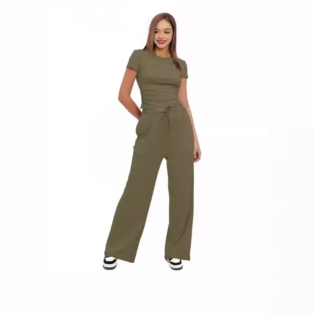 Dame fritids-jumpsuit med taljerbart design og afslappet snit Stilla