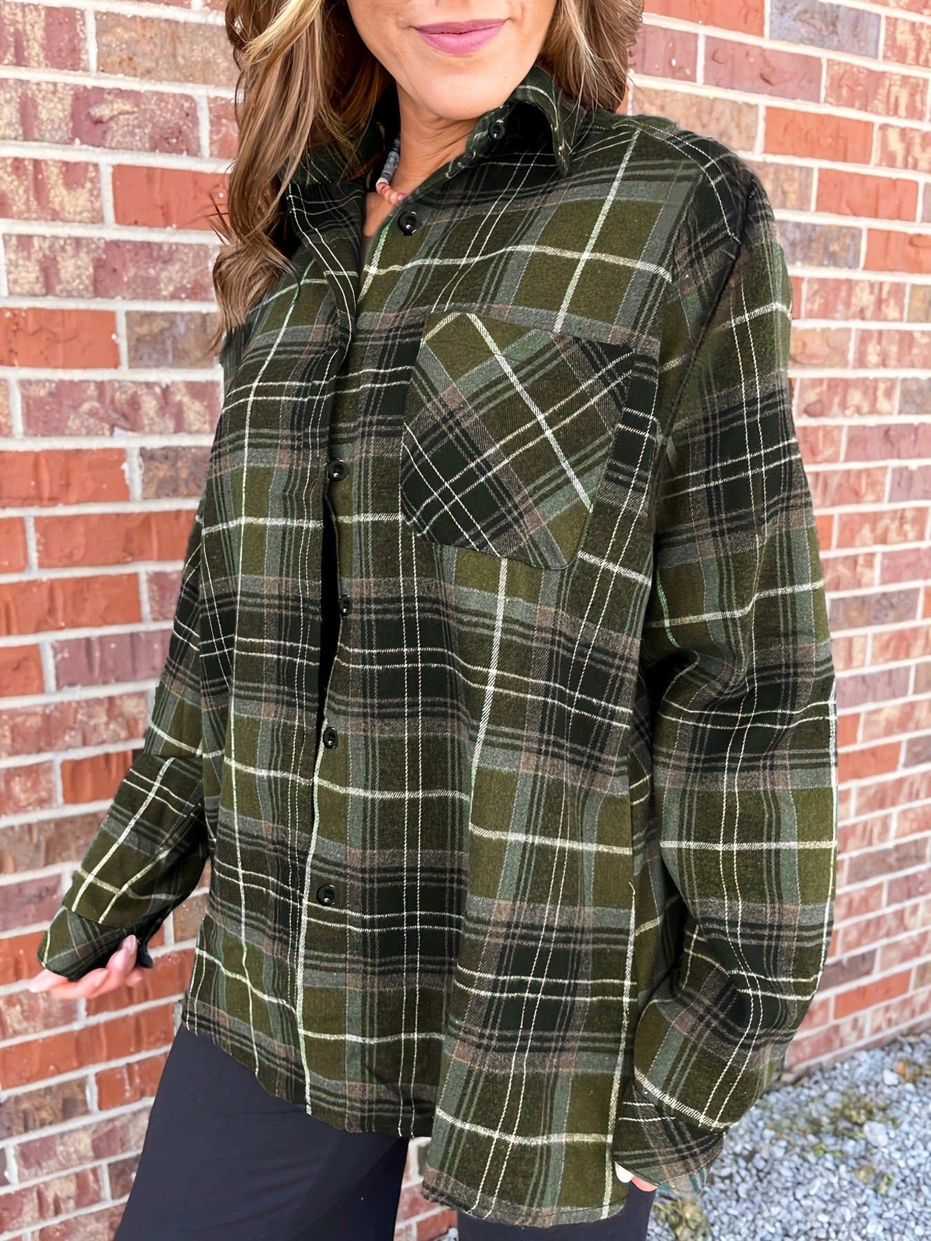 Damer flannel skjorte Stilla