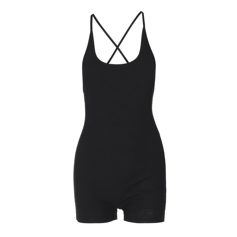 Damer Sportswear Jumpsuit med Racerback-design Stilla