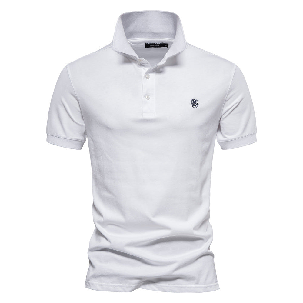 Herre poloshirt med elegant krave og åndbart bomuldsquality Stilla