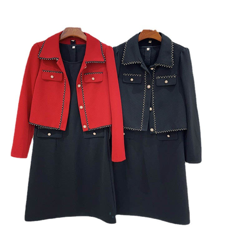 Dame elegant blazer-kjole med stilige accenter og høj kvalitet forarbejdning Stilla