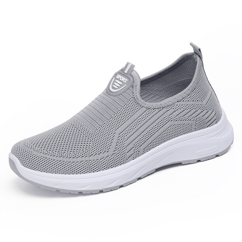 Dame Behagelige Slip-On Sport Sneakers med elastisk Overdel og fleksibel Sål Stilla
