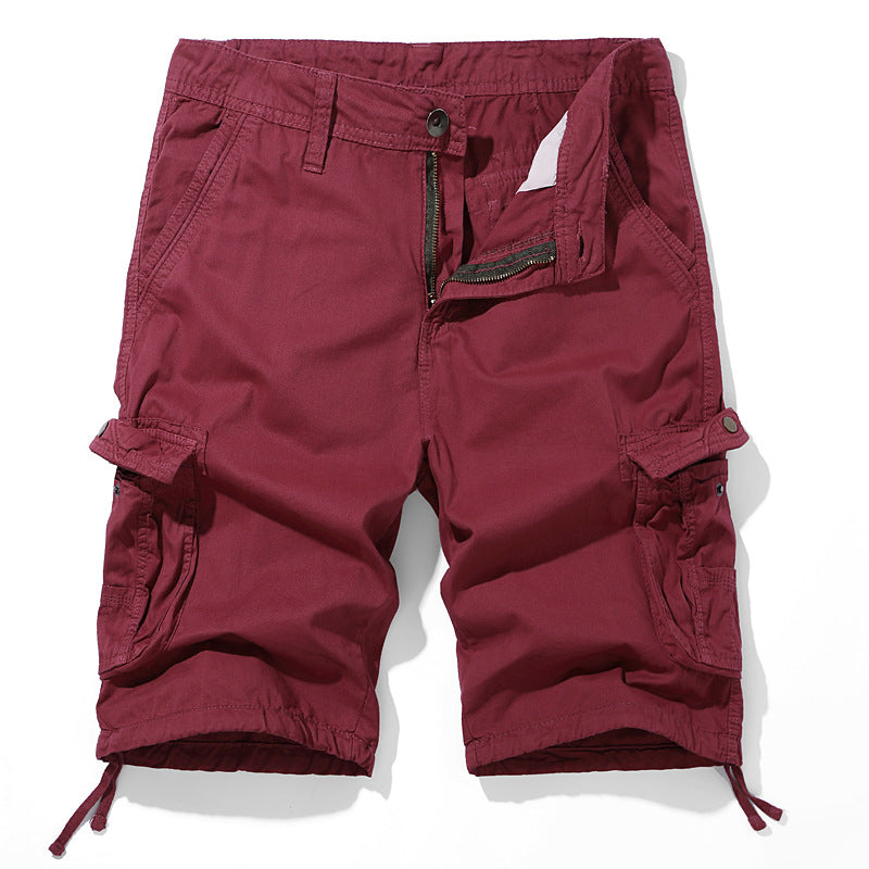 Herre cargo-shorts med flere lommer og justerbare snoretræk Stilla