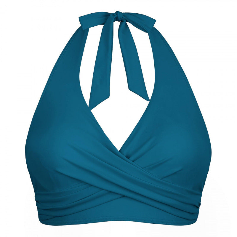 Dame Wickel-Bikini top med halterneck og figursyet design Stilla