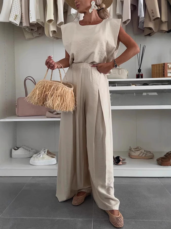 Dame Elegant Jumpsuit med afslappet oversized snit og bredt ben Stilla