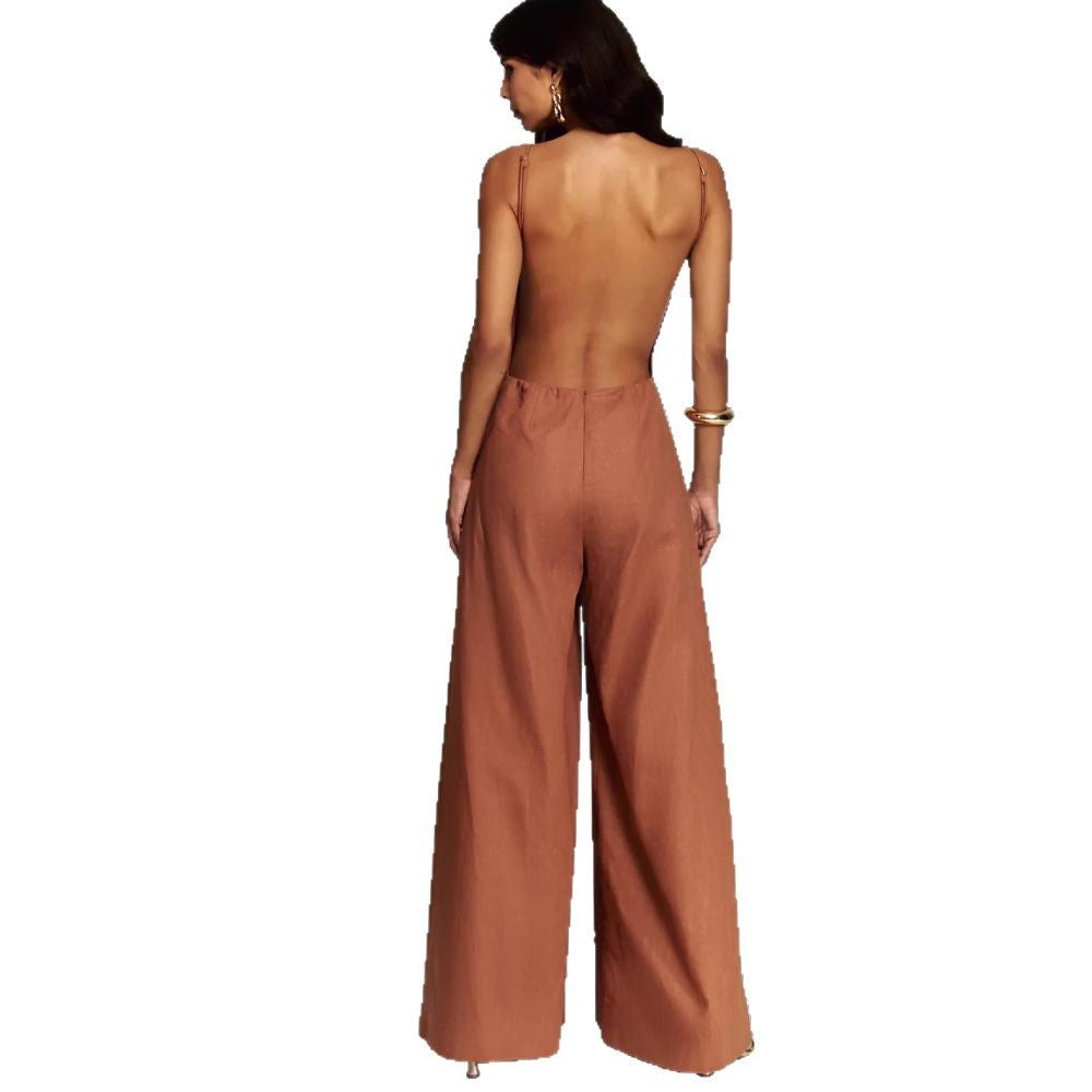 Damer Elegant Jumpsuit med bred ben og smalt overdel Stiila