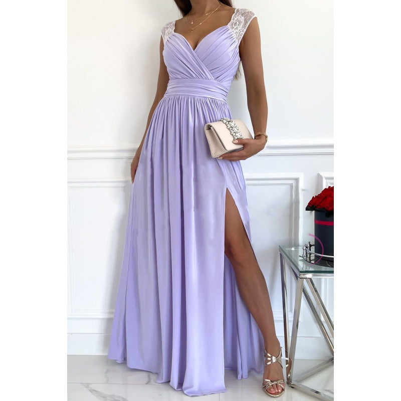 Femme Elegante Maxikjoler med Spidsudsmykninger Stilla