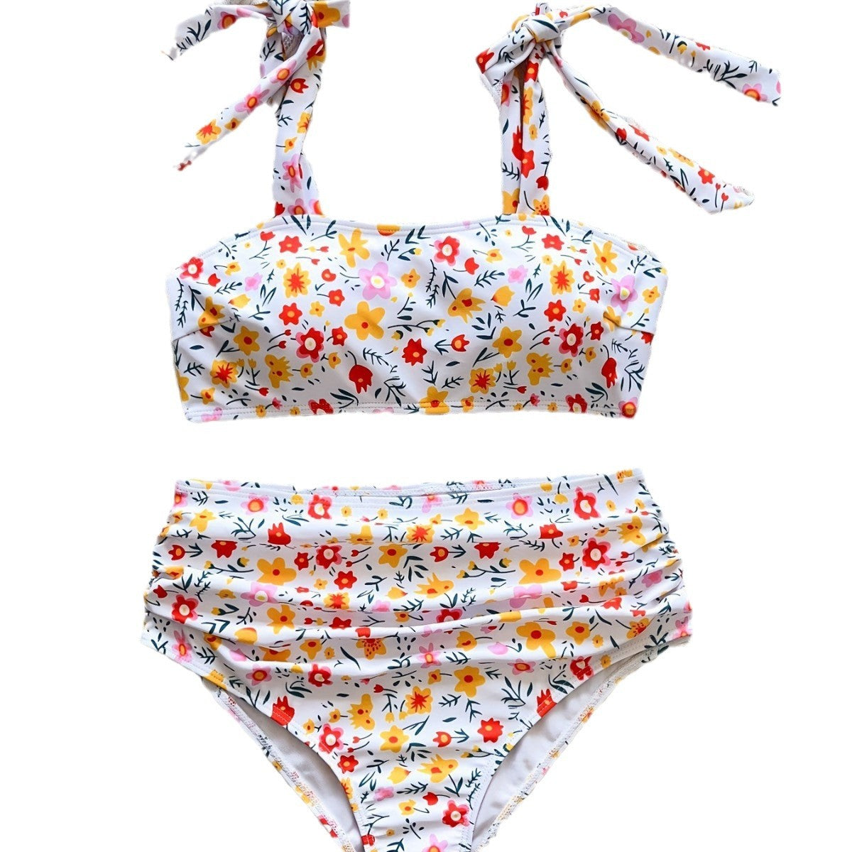 Dame to-delt bikini sæt med justerbare stropper og flydende design Stilla