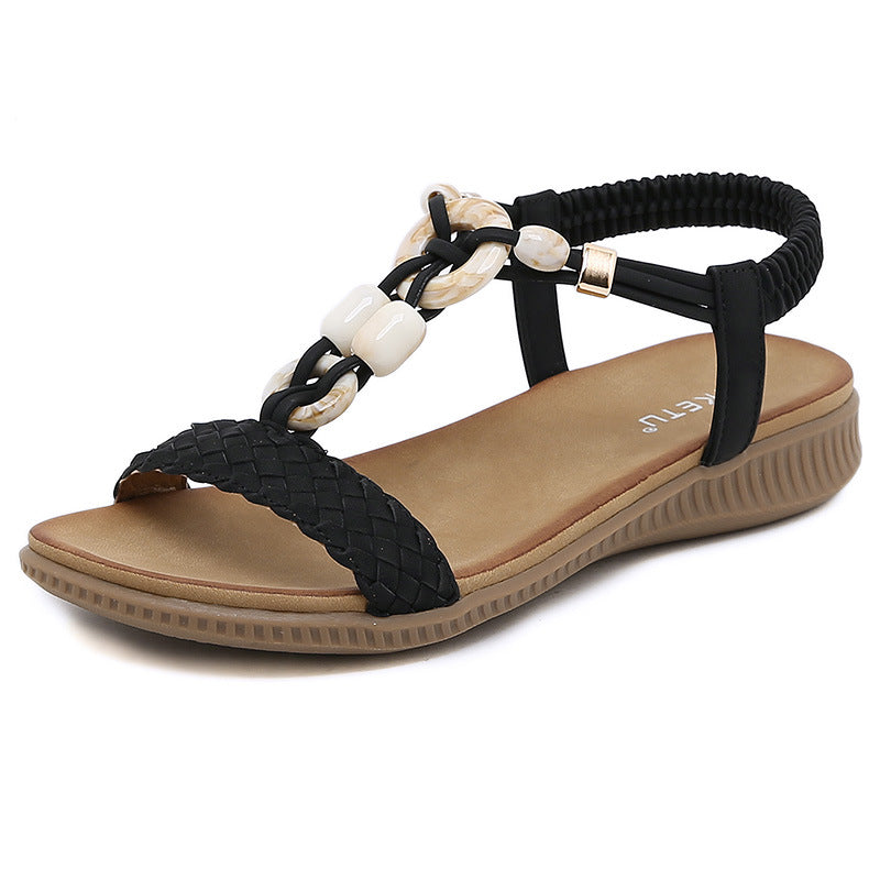 Dame Elegante og mode Sandaler med flettet design og dekorerede stropper Stilla