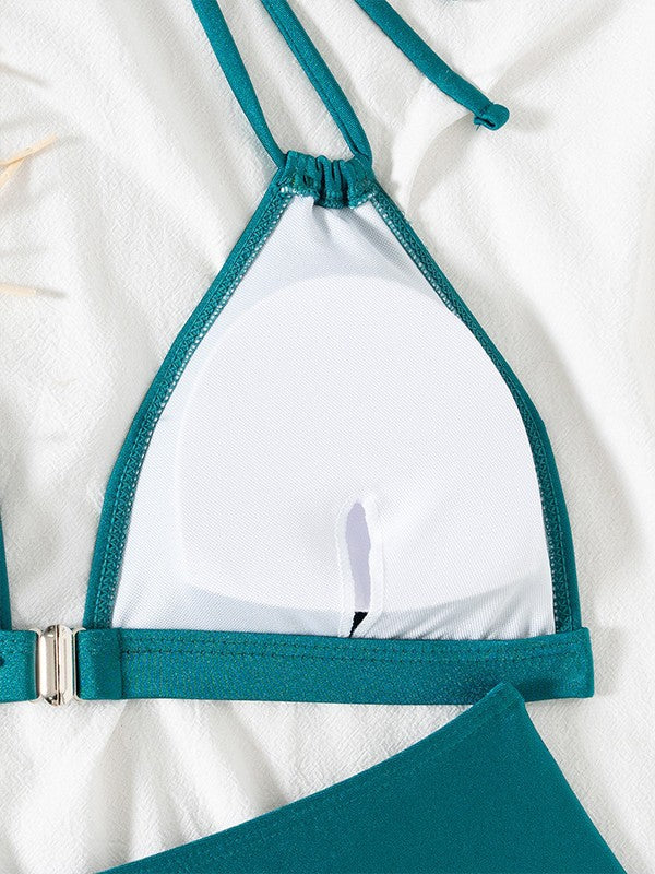 Bikini-sæt til kvinder med højt skåret halterneck Stilla