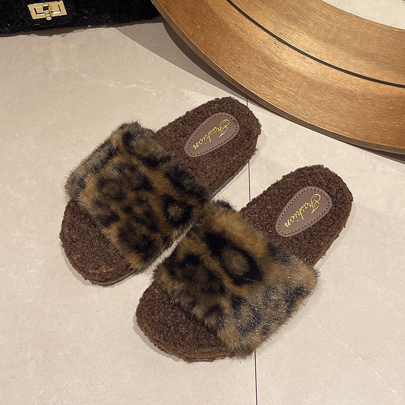 Dame Bløde Hjemmesko med Leopardmønster Stilla