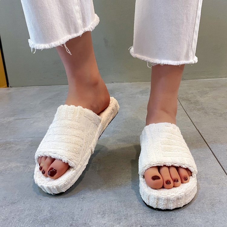 Dame Hygieniske Hjemmesko med blødt frottémateriale og skridsikre såler Stilla
