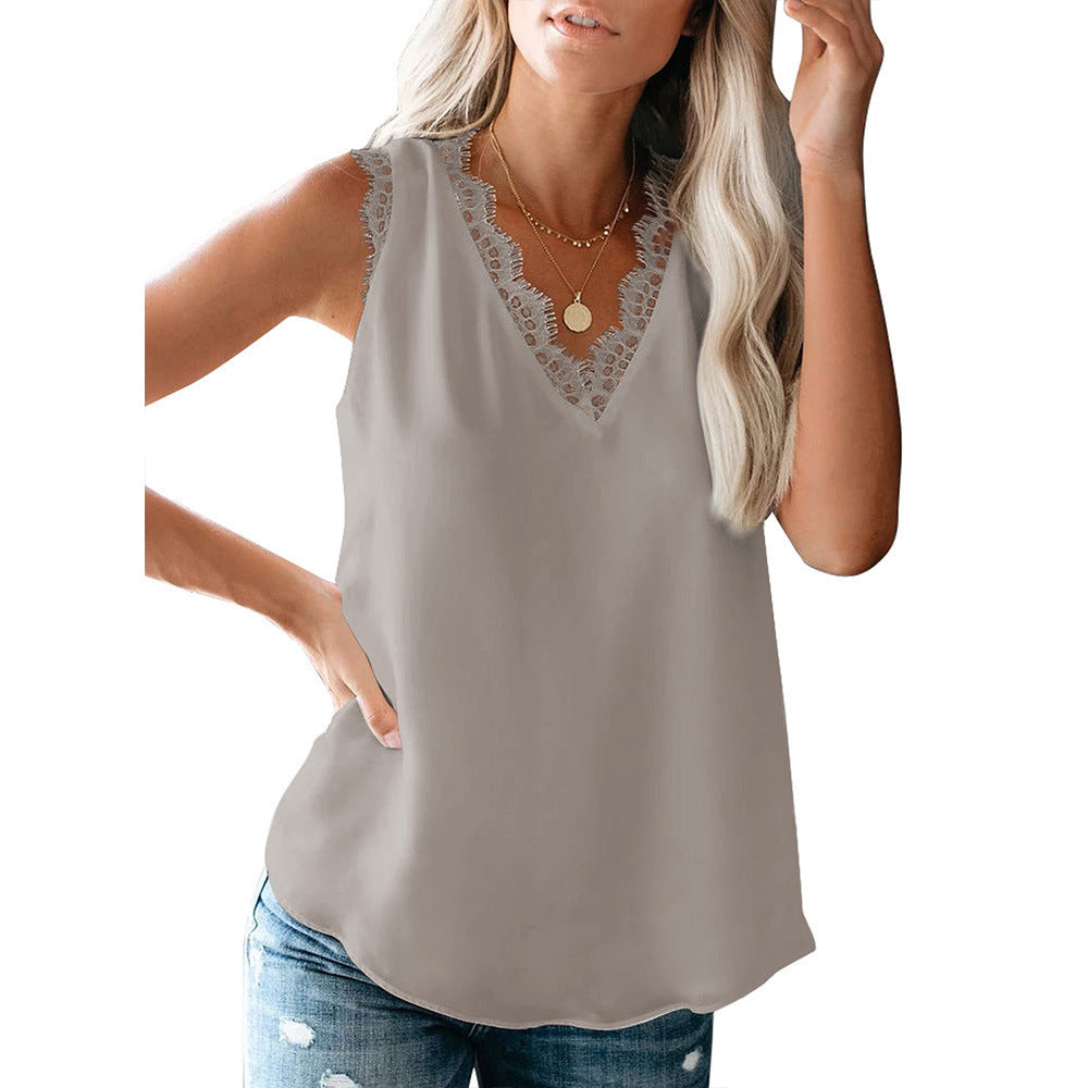 Dame spidse dekoreret blouse Stilla